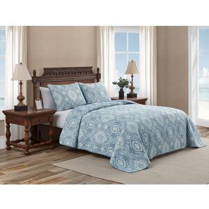Tommy Bahama - Queen Quilt Set Reversible Cotton Bedding with Matching Shams A Tommy Bahama - Queen Quilt Set Reversible Cotton Bedding with Matching Shams A