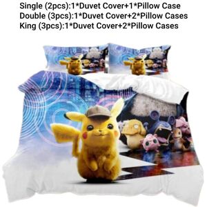 Unbranded (Style J, Double(200*200cm)) Bedding Pikachu Set Single Double King Duvet Cover Unbranded (Style J, Double(200*200cm)) Bedding Pikachu Set Single Double King Duvet Cover