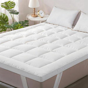 Highliving (Single) Fitted Mattress Toppers 10cm Thick Microfiber Padded Toppers Highliving (Single) Fitted Mattress Toppers 10cm Thick Microfiber Padded Toppers