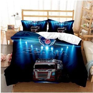 ETECHMART (13, Eu Double 200x200cm) Scania Truck Duvet Cover Set 3D Print Soft Comforter C ETECHMART (13, Eu Double 200x200cm) Scania Truck Duvet Cover Set 3D Print Soft Comforter C