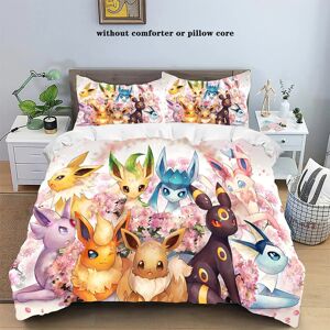 ETECHMART (08, AU Single140x210cm) Pokemons3D Anime Eevees Family Duvet Cover Sets Bedroom ETECHMART (08, AU Single140x210cm) Pokemons3D Anime Eevees Family Duvet Cover Sets Bedroom