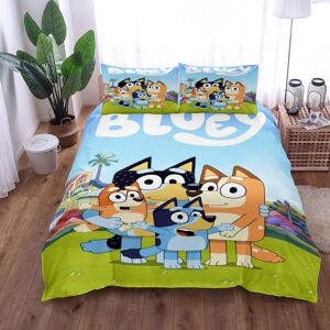 Deyaah (200x200cm) Shepherd Dog Bluey Cartoon Print Quilt Cover Set-01 Deyaah (200x200cm) Shepherd Dog Bluey Cartoon Print Quilt Cover Set-01