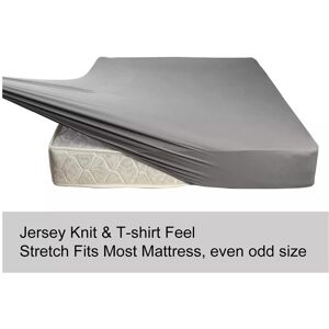 Moonlight Bedding Limited (Double: 120 x 200 cm, Grey) Xtra Deep 30CM Elastic Fitted Sheets Hotel Quality Moonlight Bedding Limited (Double: 120 x 200 cm, Grey) Xtra Deep 30CM Elastic Fitted Sheets Hotel Quality