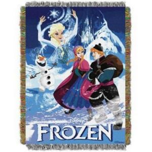 Disney Northwest Frozen Woven Tapestry Throw Blanket 48"""" x 60"""" Storybook Woven Disney Northwest Frozen Woven Tapestry Throw Blanket 48"""" x 60"""" Storybook Woven