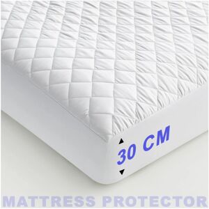 ASPIRE HOMEWARE (Double) Extra Deep Mattress Protectors Single Double King Quilted Fitted Bed Co ASPIRE HOMEWARE (Double) Extra Deep Mattress Protectors Single Double King Quilted Fitted Bed Co