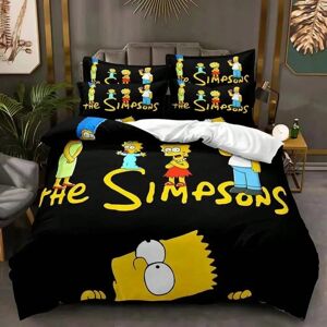 TEUEN (5, 135x200cm 2pcs) The Simpsons Bedding Sets,Anime Bart-Lisa Cover Sets,Cute Be TEUEN (5, 135x200cm 2pcs) The Simpsons Bedding Sets,Anime Bart-Lisa Cover Sets,Cute Be