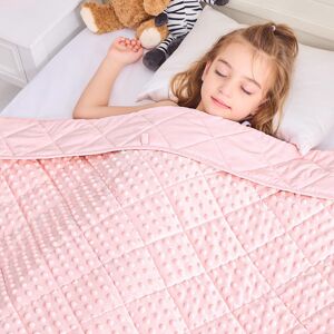 simcool yescool Weighted Blanket Kids 5 lb Pink Warm Weighted Throw Blanket Minky Plush simcool yescool Weighted Blanket Kids 5 lb Pink Warm Weighted Throw Blanket Minky Plush