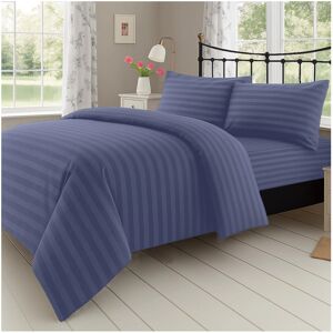 Imperial Rooms (King, Washed Blue) Luxury Stripe Duvet Cover Bedding Set Fitted Sheet Imperial Rooms (King, Washed Blue) Luxury Stripe Duvet Cover Bedding Set Fitted Sheet