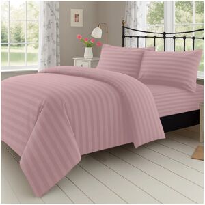 Imperial Rooms (King, Peach) Luxury Stripe Duvet Cover Bedding Set Fitted Sheet Imperial Rooms (King, Peach) Luxury Stripe Duvet Cover Bedding Set Fitted Sheet