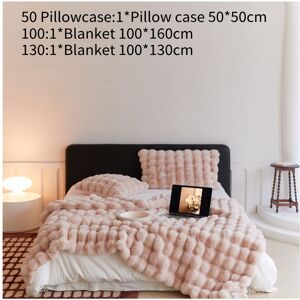 Unbranded (Pink, 130x160CM) Rabbit Faux Luxurious Fur Throw Blanket Soft Cozy For Couch Gi Unbranded (Pink, 130x160CM) Rabbit Faux Luxurious Fur Throw Blanket Soft Cozy For Couch Gi