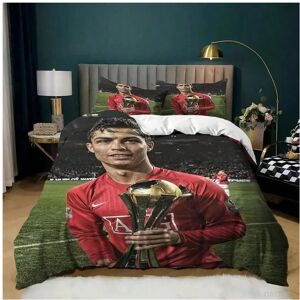 Gaatpot (1, 260X220cm 3pcs) 3 Piece Duvet Cover Ronaldo CR7 Football Printed Bedding Set Gaatpot (1, 260X220cm 3pcs) 3 Piece Duvet Cover Ronaldo CR7 Football Printed Bedding Set