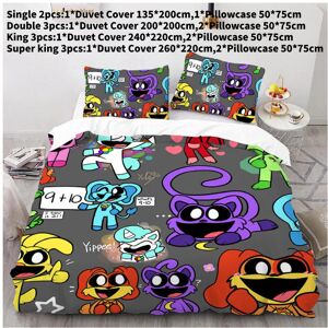 Unbranded (Style 2, Single) Critters Smiling Duvet Cover Pillowcase Single Double King Set Unbranded (Style 2, Single) Critters Smiling Duvet Cover Pillowcase Single Double King Set