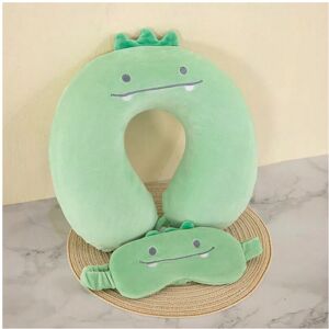Gaatpot (Green, 30x30cm) Cartoon Eye Mask U-shaped Pillow Slow Rebound Memory Foam Neck Gaatpot (Green, 30x30cm) Cartoon Eye Mask U-shaped Pillow Slow Rebound Memory Foam Neck