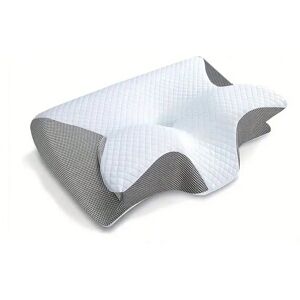 Sunshine Smile (Light Gray) 1pc Memory Foam Cervical Pillow, 2 in 1 Ergonomic Contour Orthopedi Sunshine Smile (Light Gray) 1pc Memory Foam Cervical Pillow, 2 in 1 Ergonomic Contour Orthopedi