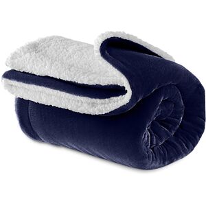 Moonlight Bedding Limited (Single Sherpa, Navy Blue) 480GSM Thick Reversible Weighted Fleece Blanket Throw Moonlight Bedding Limited (Single Sherpa, Navy Blue) 480GSM Thick Reversible Weighted Fleece Blanket Throw
