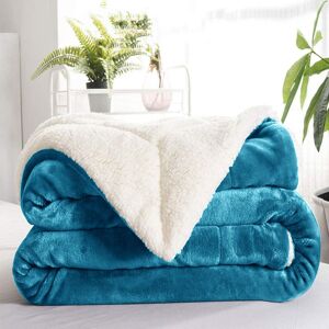 Moonlight Bedding Limited (King Sherpa, Teal) 480GSM Thick Reversible Weighted Fleece Blanket Throw Moonlight Bedding Limited (King Sherpa, Teal) 480GSM Thick Reversible Weighted Fleece Blanket Throw