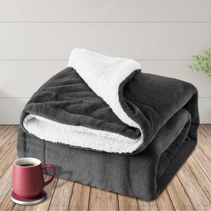 Moonlight Bedding Limited (Super King Sherpa, Grey) 480GSM Thick Reversible Weighted Fleece Blanket Throw Moonlight Bedding Limited (Super King Sherpa, Grey) 480GSM Thick Reversible Weighted Fleece Blanket Throw