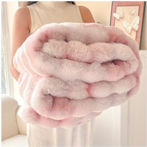 Unbranded (Pink, 200x230cm) Ultra-Soft Faux Rabbit Fur Throw Blanket - Cozy, Warm, and Lux Unbranded (Pink, 200x230cm) Ultra-Soft Faux Rabbit Fur Throw Blanket - Cozy, Warm, and Lux