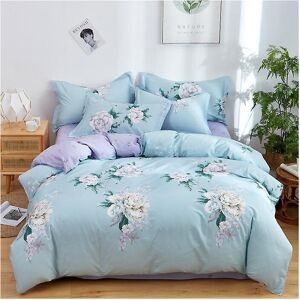 Unbranded (As show, One size) Bedding Set With 1 Cotton Quilt Cover 1 Fitted Sheet And 2 P Unbranded (As show, One size) Bedding Set With 1 Cotton Quilt Cover 1 Fitted Sheet And 2 P