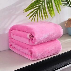 Unbranded (As show, One size) (150x200cm, Pink) Fleece Throw Warm Blanket, Microfiber Beds Unbranded (As show, One size) (150x200cm, Pink) Fleece Throw Warm Blanket, Microfiber Beds