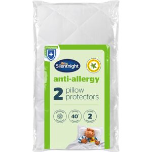 Silentnight Anti-Allergy Pillow Protectors ? Pack of 2 Quilted Pillow Protectors Silentnight Anti-Allergy Pillow Protectors ? Pack of 2 Quilted Pillow Protectors