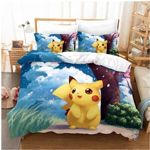 Gaatpot (p04, 220*240) Pikachu Duvet Cover Set Digital Print Bedding Set Three Piece Duv Gaatpot (p04, 220*240) Pikachu Duvet Cover Set Digital Print Bedding Set Three Piece Duv