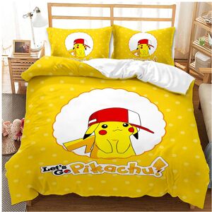 Gaatpot (p15, 200*200) Pikachu Duvet Cover Set Digital Print Bedding Set Three Piece Duv Gaatpot (p15, 200*200) Pikachu Duvet Cover Set Digital Print Bedding Set Three Piece Duv