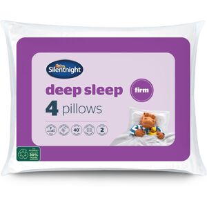 Silentnight Deep Sleep Firm Pillows 4 Pack, Hypoallergenic Silentnight Deep Sleep Firm Pillows 4 Pack, Hypoallergenic