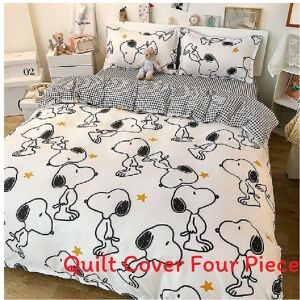 Unbranded (White Snoopy, 1.8m x 2.2m) Printed Snoopy Water Wash Cotton Bedding Quilt Cover Unbranded (White Snoopy, 1.8m x 2.2m) Printed Snoopy Water Wash Cotton Bedding Quilt Cover