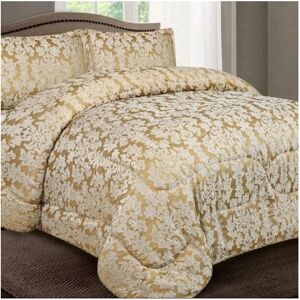 Unbranded (Diana Gold, King) Elegant Floral Jacquard Bedspread Set with Pillow Shams - Coz Unbranded (Diana Gold, King) Elegant Floral Jacquard Bedspread Set with Pillow Shams - Coz