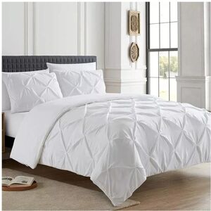 Unbranded (white, double) 100% EGYPTIAN COTTON PINTUCK DUVET COVER BEDDING SET + PILLOW CA Unbranded (white, double) 100% EGYPTIAN COTTON PINTUCK DUVET COVER BEDDING SET + PILLOW CA