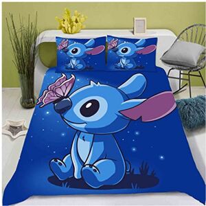 Gaatpot (23, 260*220) Stitch 3D digital printed quilt cover and bed sheet three-piece be Gaatpot (23, 260*220) Stitch 3D digital printed quilt cover and bed sheet three-piece be