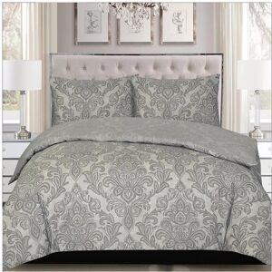 Unbranded (Damask Grey - Duvet Cover , King ) Duvet Cover Set Microfiber Ultra Soft Easy Unbranded (Damask Grey - Duvet Cover , King ) Duvet Cover Set Microfiber Ultra Soft Easy