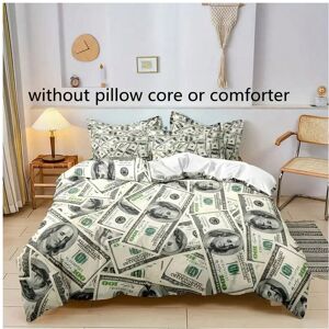 Gaatpot (1, 240*220 (three-piece set)) Dollar Bill Quilt Cover Bedding Set Three Piece 3 Gaatpot (1, 240*220 (three-piece set)) Dollar Bill Quilt Cover Bedding Set Three Piece 3