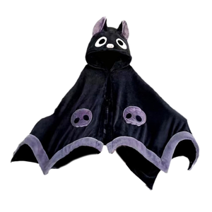 kepptory Halloween Bat Blanket Hoodie Wearable Cape kepptory Halloween Bat Blanket Hoodie Wearable Cape