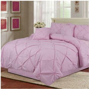 Unbranded (Pink , Double ) Pintuck Pleated Alford Egyptian Cotton Mix DUVET COVER SET BEDD Unbranded (Pink , Double ) Pintuck Pleated Alford Egyptian Cotton Mix DUVET COVER SET BEDD