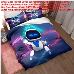 Unbranded (Style B, Double(200x200cm)) Astro Cartoon Bot Bedding Duvet Cover Pillow Case S Unbranded (Style B, Double(200x200cm)) Astro Cartoon Bot Bedding Duvet Cover Pillow Case S