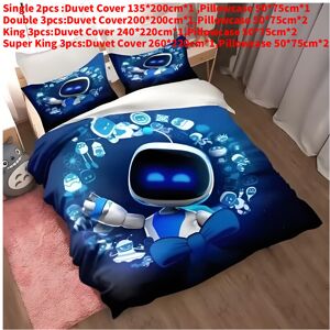 Unbranded (Style D, Single(135x200cm)) Astro Cartoon Bot Bedding Duvet Cover Pillow Case S Unbranded (Style D, Single(135x200cm)) Astro Cartoon Bot Bedding Duvet Cover Pillow Case S