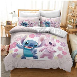 Unbranded (Pink Stitch Angela, EU-King(3pcs):240x220cm) Lilo Bedding Stitch Set Kids 3d St Unbranded (Pink Stitch Angela, EU-King(3pcs):240x220cm) Lilo Bedding Stitch Set Kids 3d St