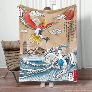 TEUEN (3, 150x200cm) Pokemon Cartoon Retro Charizard Anime Flannel Blanket Pikachu Fig TEUEN (3, 150x200cm) Pokemon Cartoon Retro Charizard Anime Flannel Blanket Pikachu Fig