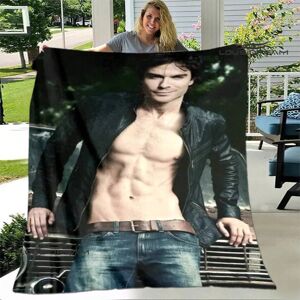 TEUEN (28, 75x90cm) The Vampire Diaries Damon salvatore blankets warm flannel blankets TEUEN (28, 75x90cm) The Vampire Diaries Damon salvatore blankets warm flannel blankets