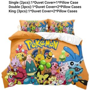 Unbranded (Style B, Double(200*200cm)) Bedding Set Pikachu Single Double King Duvet Cover Unbranded (Style B, Double(200*200cm)) Bedding Set Pikachu Single Double King Duvet Cover