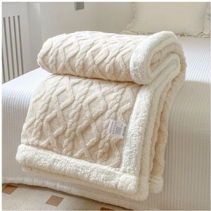 Unbranded (Beige, 150x200cm) Blanket Thickened Winter Double Sided Fluff Plush Double Laye Unbranded (Beige, 150x200cm) Blanket Thickened Winter Double Sided Fluff Plush Double Laye