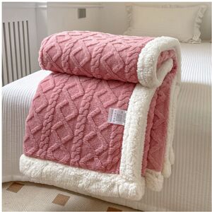 Unbranded (Pink, 180x200cm) Blanket Thickened Winter Double Sided Fluff Plush Double Layer Unbranded (Pink, 180x200cm) Blanket Thickened Winter Double Sided Fluff Plush Double Layer