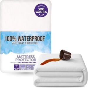 ASPIRE HOMEWARE (Double Mattress Protector) Terry Waterproof Mattress Protector Fitted Cover ASPIRE HOMEWARE (Double Mattress Protector) Terry Waterproof Mattress Protector Fitted Cover