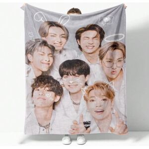 TEUEN (BK150QJY25032616, 75x100cm 30x40inch) Kpop-BTS Flannel Blanket for Sofa Decorat TEUEN (BK150QJY25032616, 75x100cm 30x40inch) Kpop-BTS Flannel Blanket for Sofa Decorat