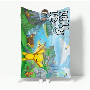 TEUEN (5, 75x90CM30x35inch) Sherpa Blanket Wobbly & Life Halloween Christmas Flannel B TEUEN (5, 75x90CM30x35inch) Sherpa Blanket Wobbly & Life Halloween Christmas Flannel B