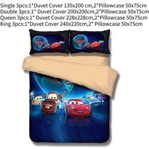 Unbranded (Cars, Single) Bedding Children Single Quilt Duvet Cover Set Cartoons Cute Comfo Unbranded (Cars, Single) Bedding Children Single Quilt Duvet Cover Set Cartoons Cute Comfo