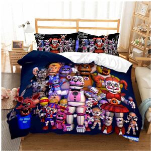Unbranded (Blue, EU-Single(2pcs):135×200cm) Five At Nights Freddys 3d Cartoon Luxury Beddi Unbranded (Blue, EU-Single(2pcs):135×200cm) Five At Nights Freddys 3d Cartoon Luxury Beddi