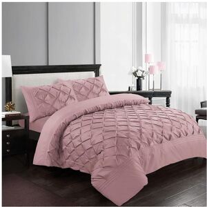 Unbranded (Soft Pink, King) Luxury Hotel Quality Deluxe Pintuck Duvet Cover Set Soft Comfo Unbranded (Soft Pink, King) Luxury Hotel Quality Deluxe Pintuck Duvet Cover Set Soft Comfo